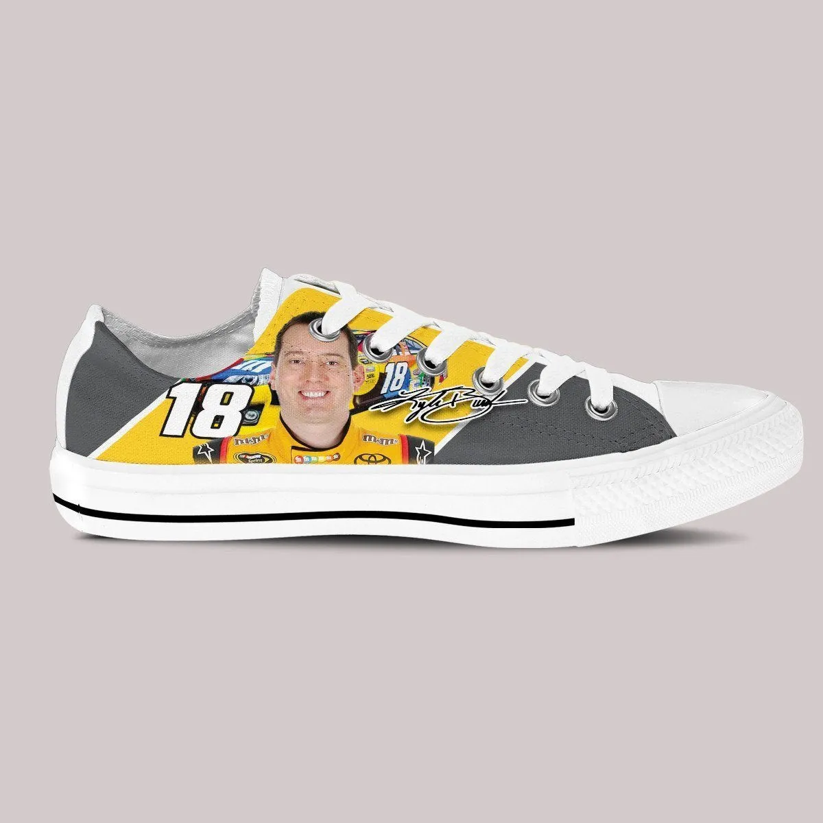 kyle busch ladies low cut sneakers