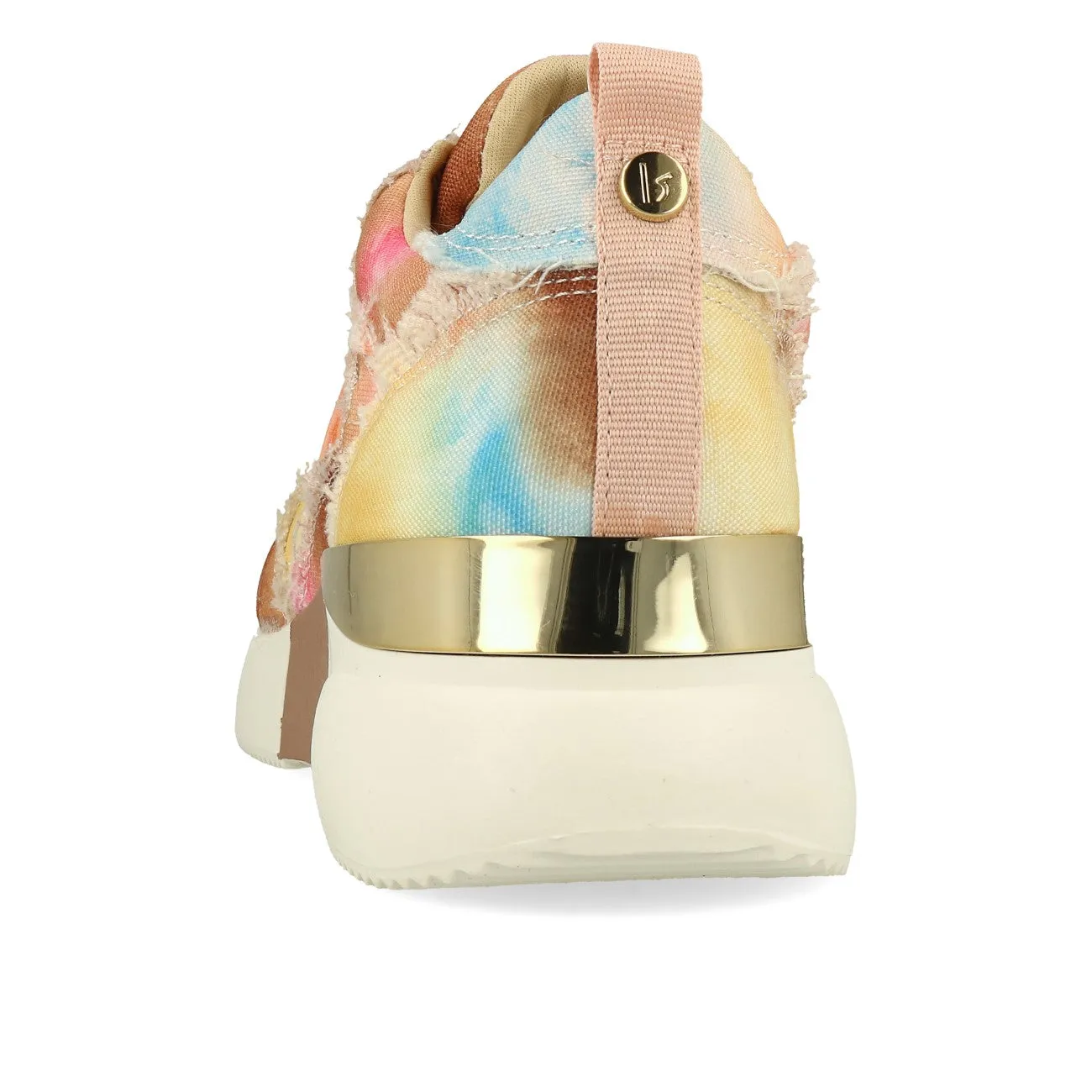 La Strada 2001068 Damen Sneaker Beige Multi Canvas