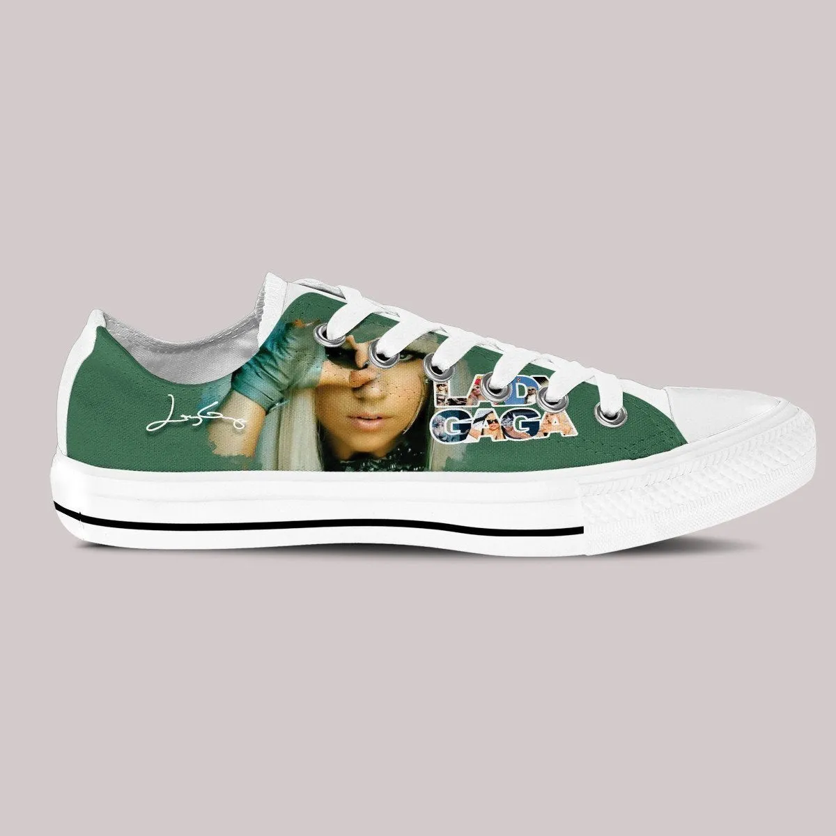 lady gaga ladies low cut sneakers
