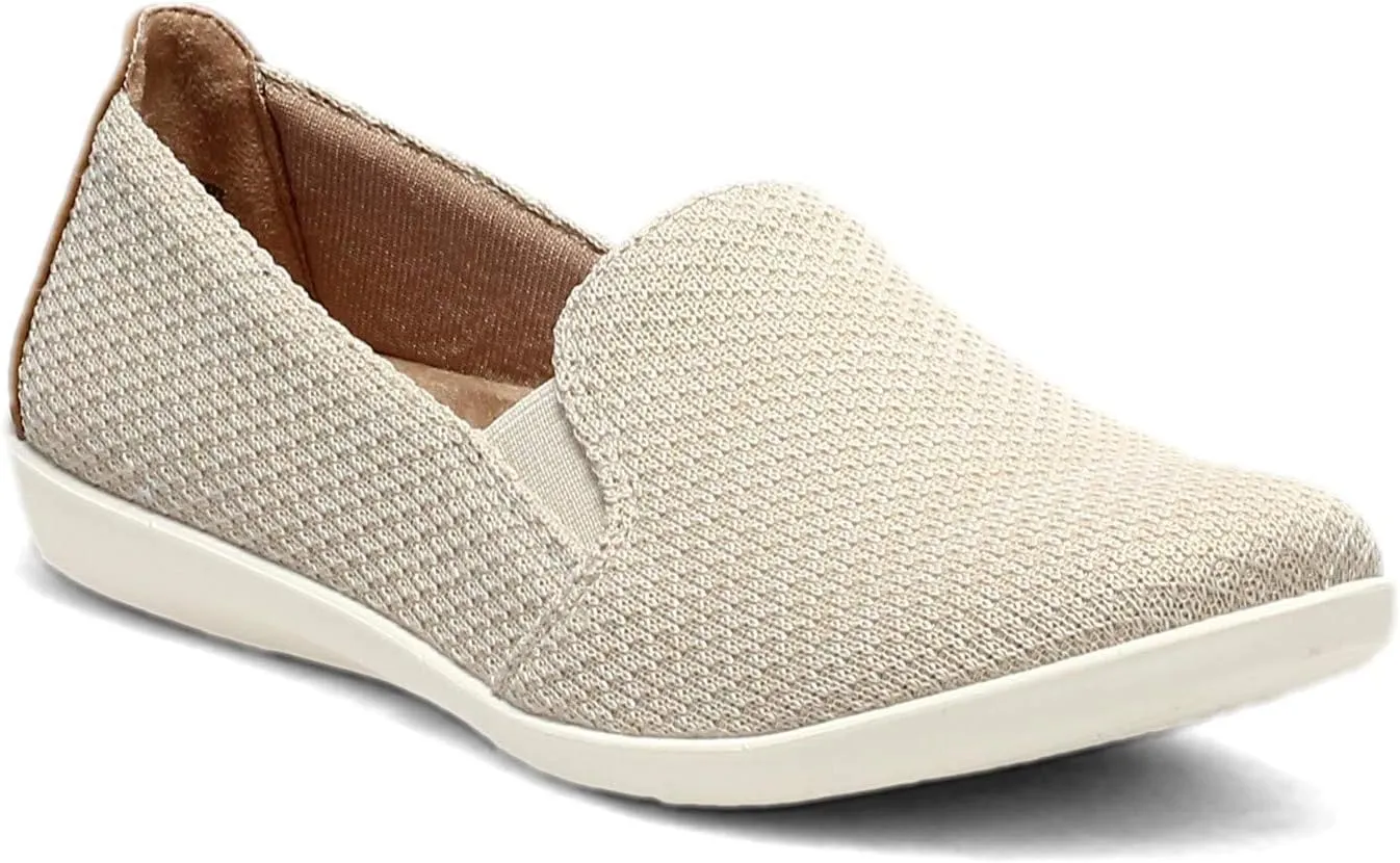 LifeStride Women's Next Level Slip-On Sneaker, Cream, 8.5 Wide