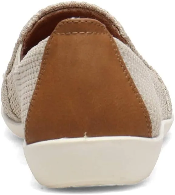 LifeStride Women's Next Level Slip-On Sneaker, Cream, 8.5 Wide