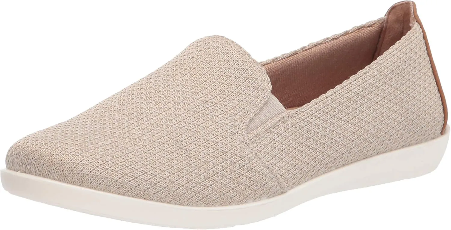 LifeStride Women's Next Level Slip-On Sneaker, Cream, 8.5 Wide