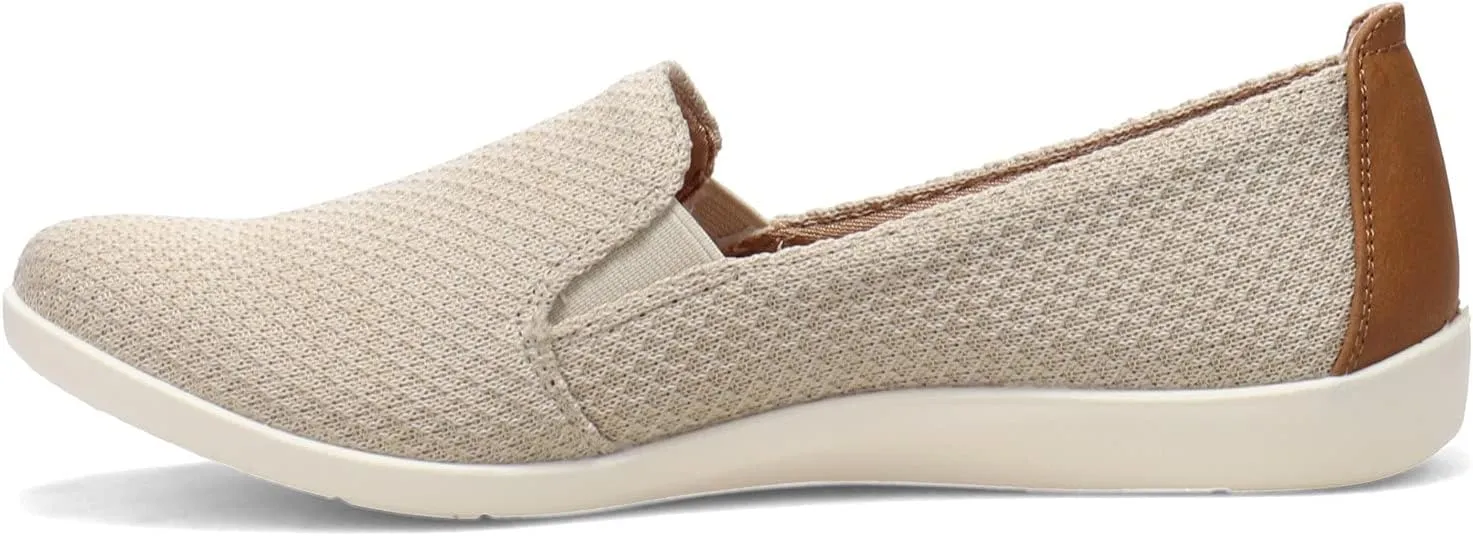 LifeStride Women's Next Level Slip-On Sneaker, Cream, 8.5 Wide