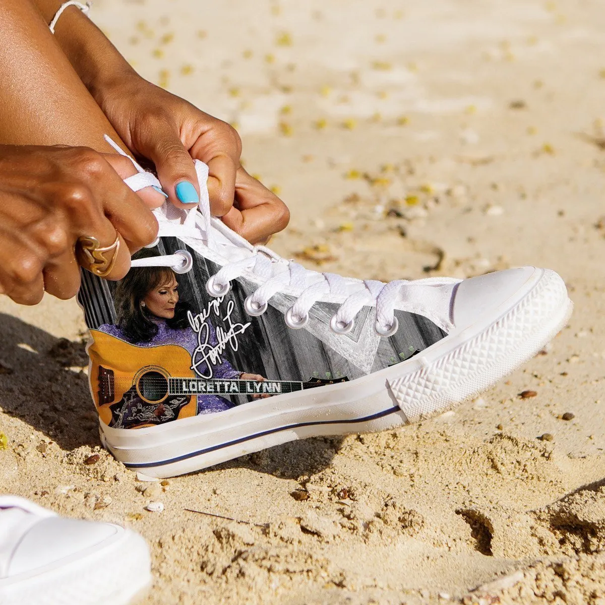 loretta lynn ladies high top sneakers