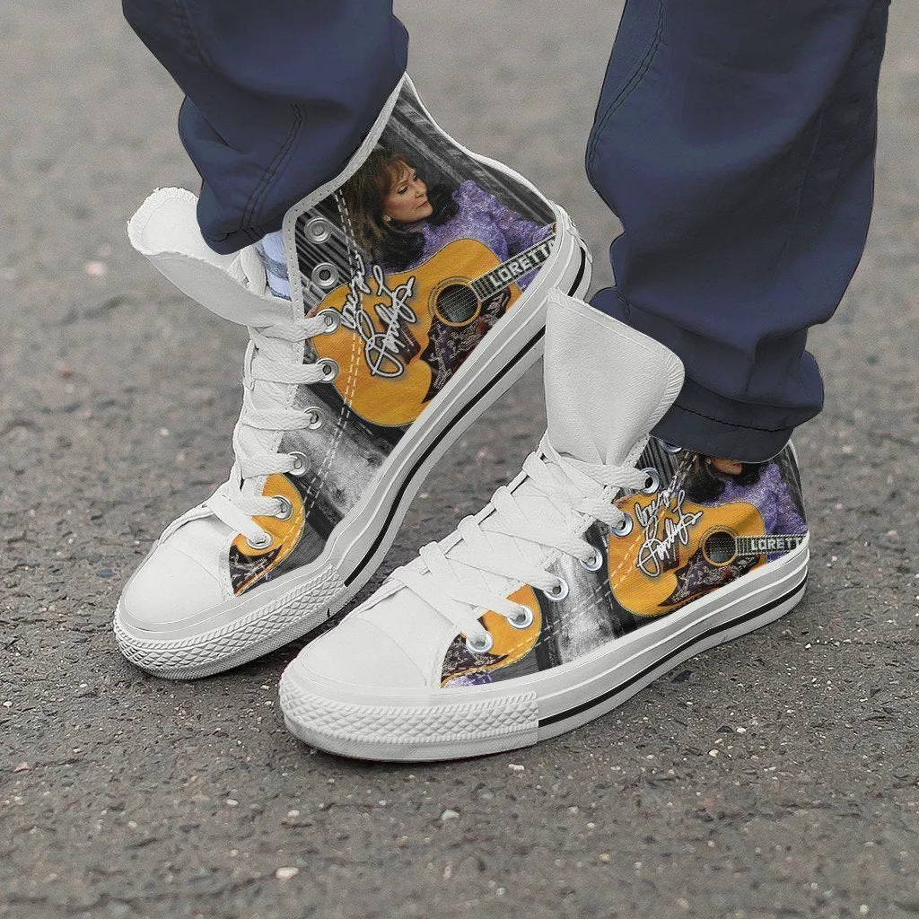 loretta lynn ladies high top sneakers