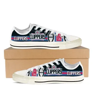 los angeles clippers mens low cut sneakers cut