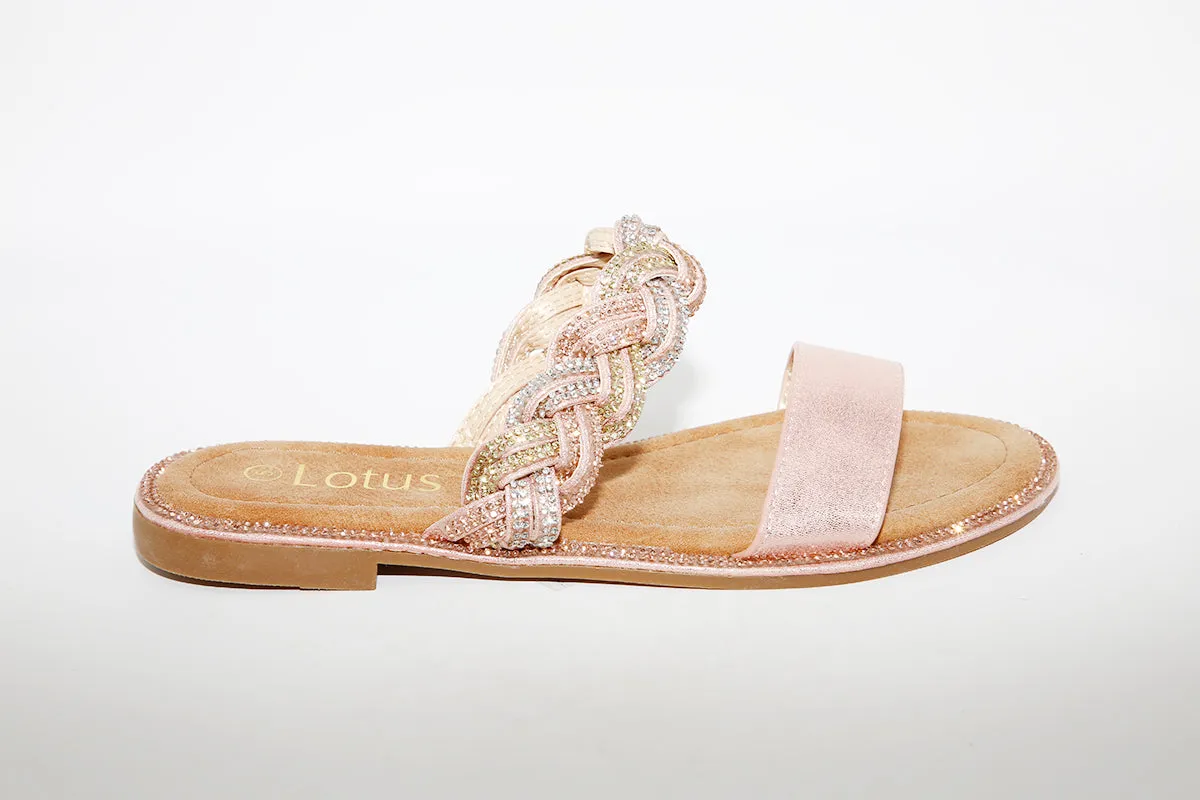 LOTUS - JOSIE FLAT MULE - PINK