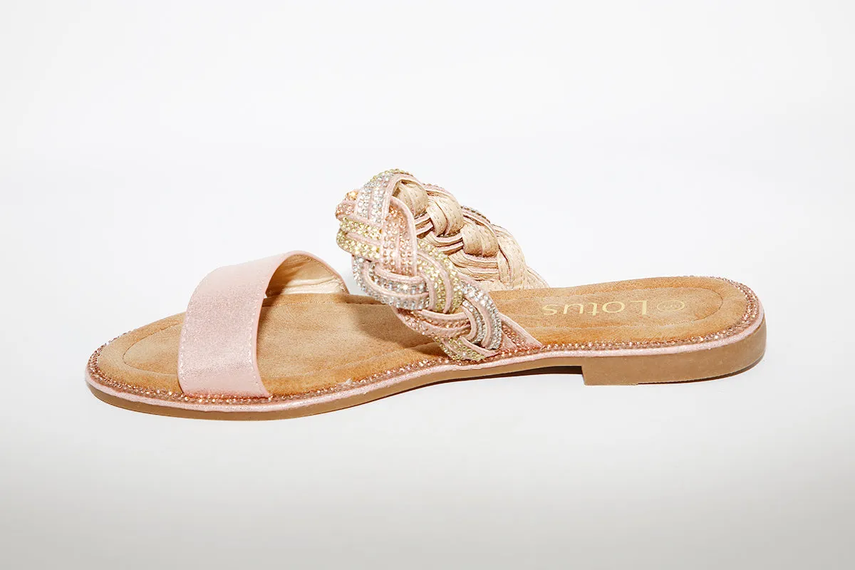 LOTUS - JOSIE FLAT MULE - PINK