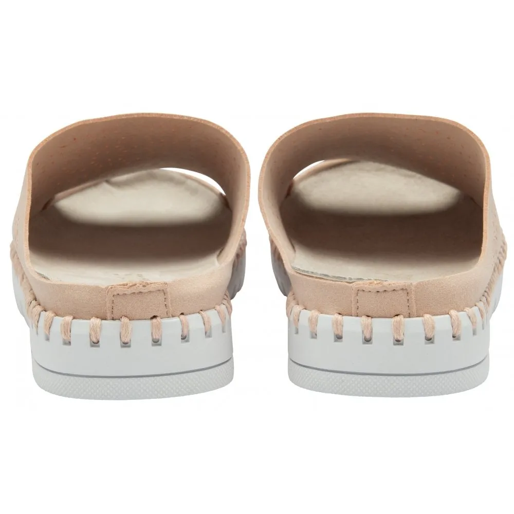Lotus Maja Women's Open Toe Slip On Mule Pink