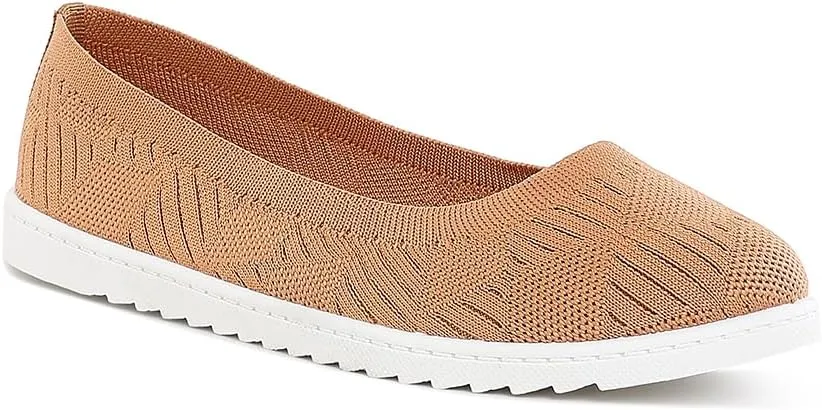 Lubna Knitted Flat Ballet Flats