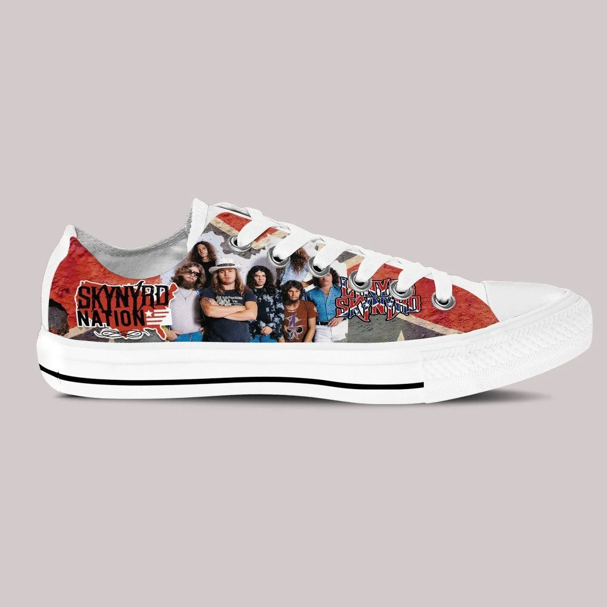 lynyrd skynyrd ladies low cut sneakers