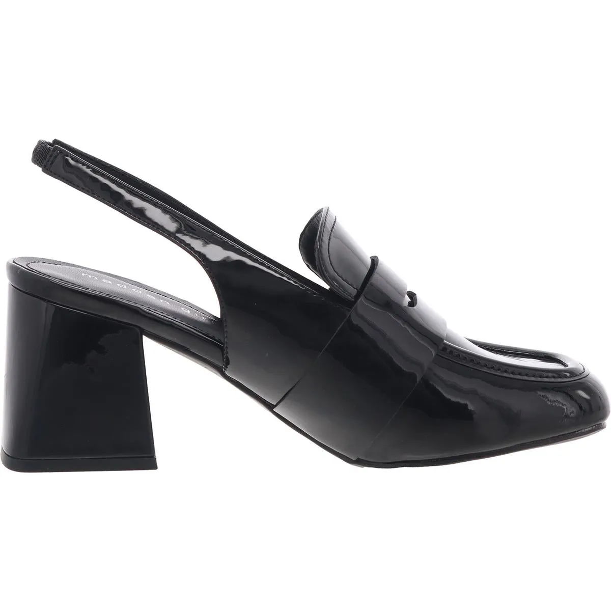 Madden Girl Womens Britanna Patent Loafer Heels