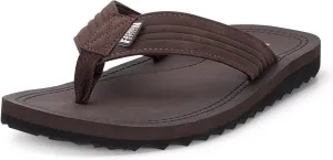 MALIDA Mens Cushion Thong Sandals Beach Flip Flops Outdoor Slippers