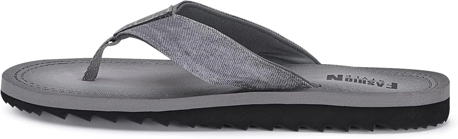 MALIDA Mens Cushion Thong Sandals Beach Flip Flops Outdoor Slippers
