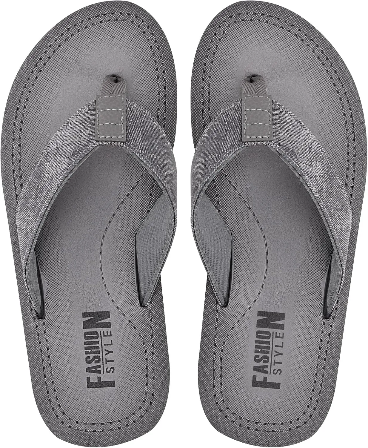 MALIDA Mens Cushion Thong Sandals Beach Flip Flops Outdoor Slippers