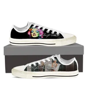 marilyn monroe mens low cut sneakers cut
