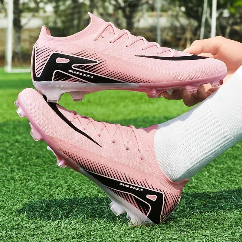 Men's Soccer Shoes Football Cleats Low-Tops Lace-Up Non-Slip Spikes Indoor Outdoor Sports Athletic Baseball Lacrosse Sneaker