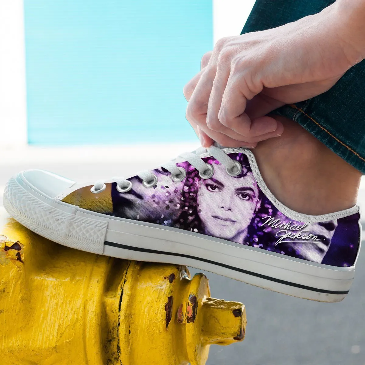 michael jackson mens low cut sneakers cut