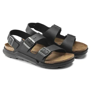 Milano Rugged Black Oiled Leather