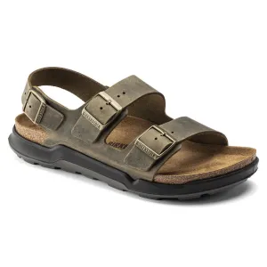 Milano Rugged Faded Khaki Oiled Leather