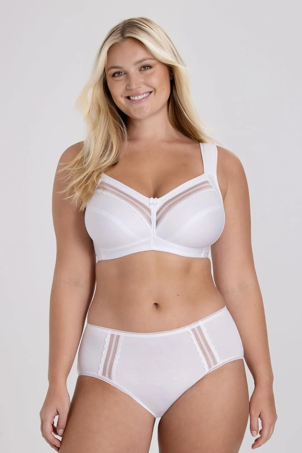 Miss Mary of Sweden Essence Non-Wired Cotton Bra with Lace Details