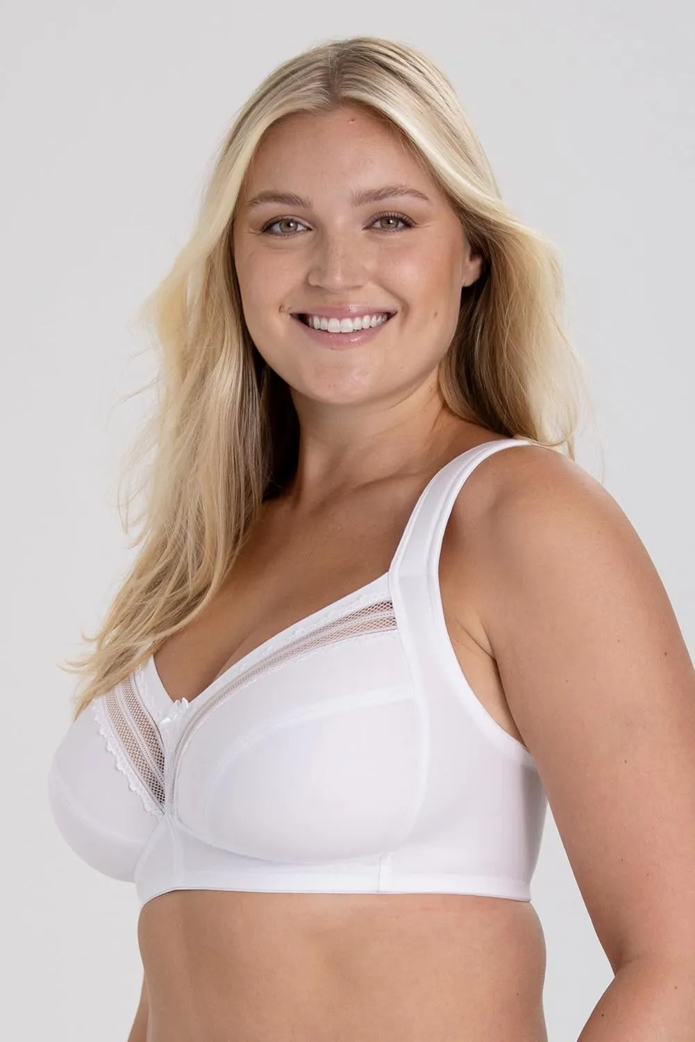 Miss Mary of Sweden Essence Non-Wired Cotton Bra with Lace Details
