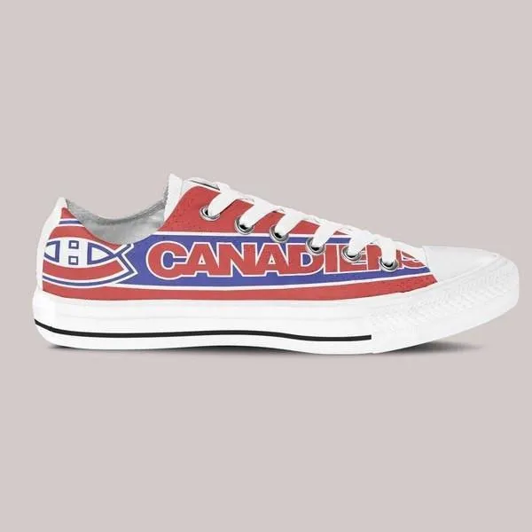 montreal canadiens mens low cut sneakers cut