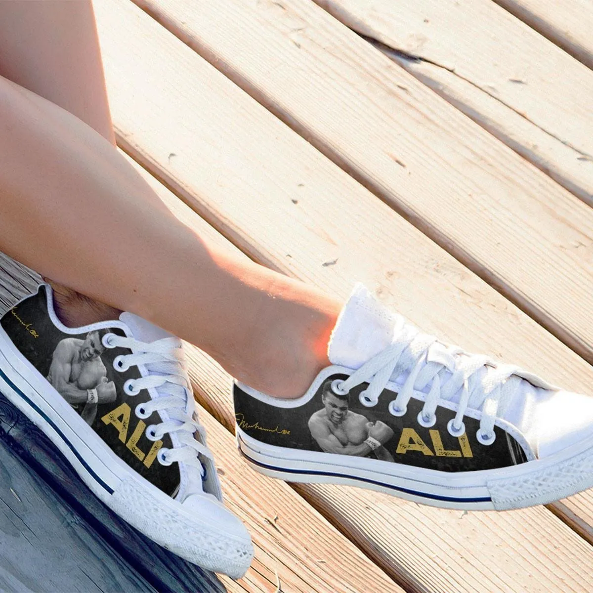 muhammad ali ladies low cut sneakers