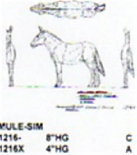 Mule Standing 4" High