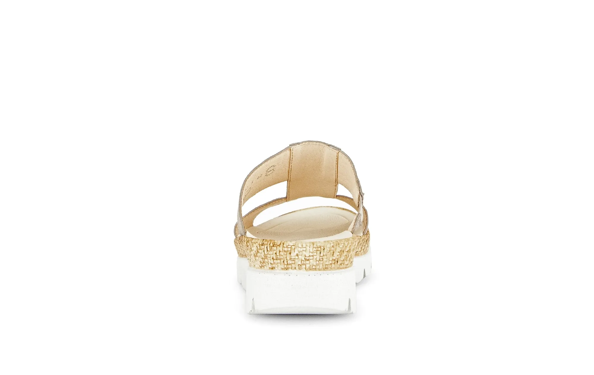 Mules beiges en cuir
