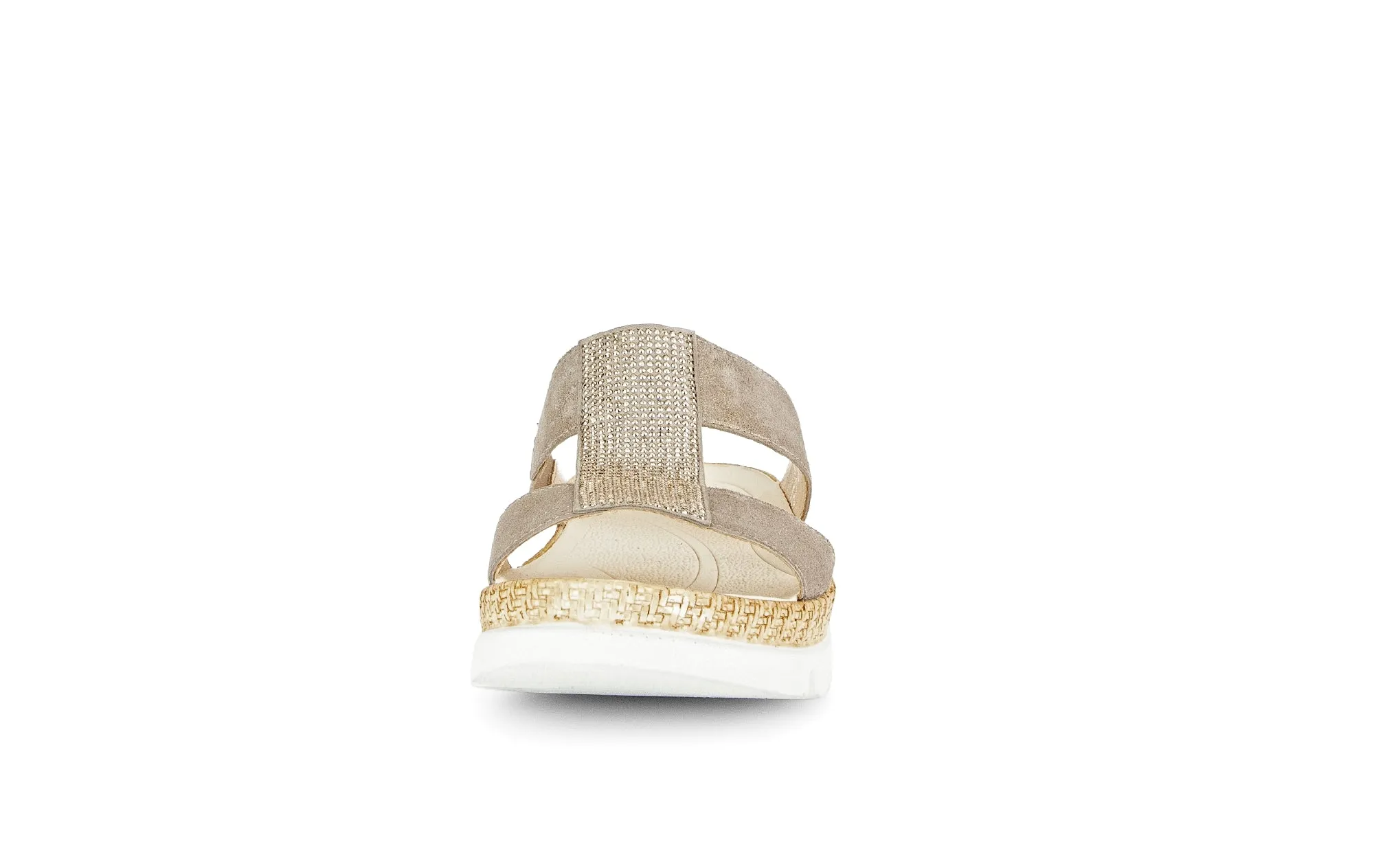 Mules beiges en cuir