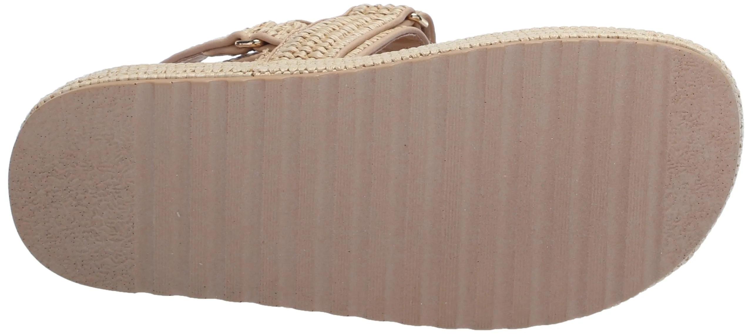 Natural Madden Bigmona Raffia Worldwide availability Sandals Buckle Long-term Open Steve Fashion Toe Platform