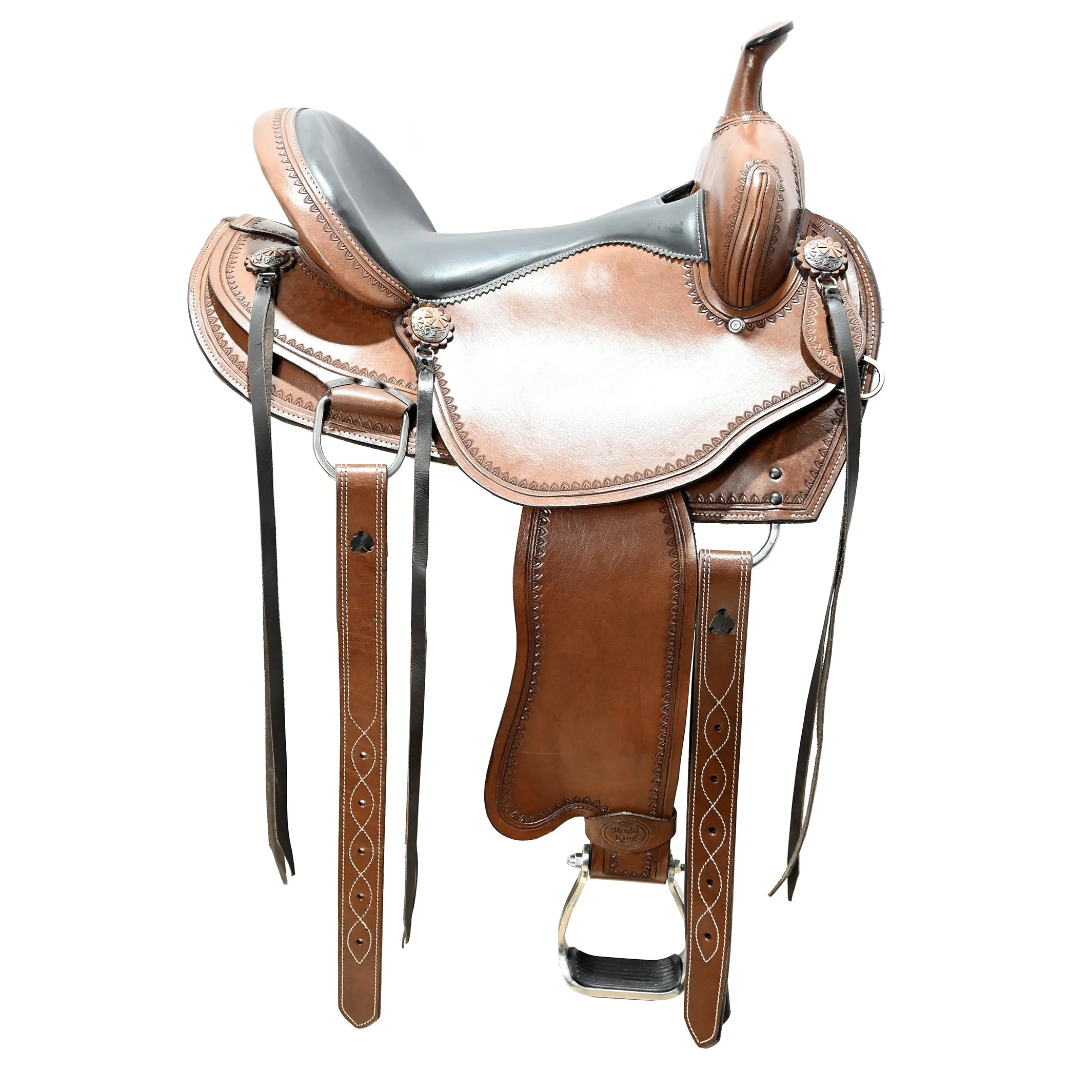 New! 16" Royal King by Tough-1 Moab Mule Trail Saddle