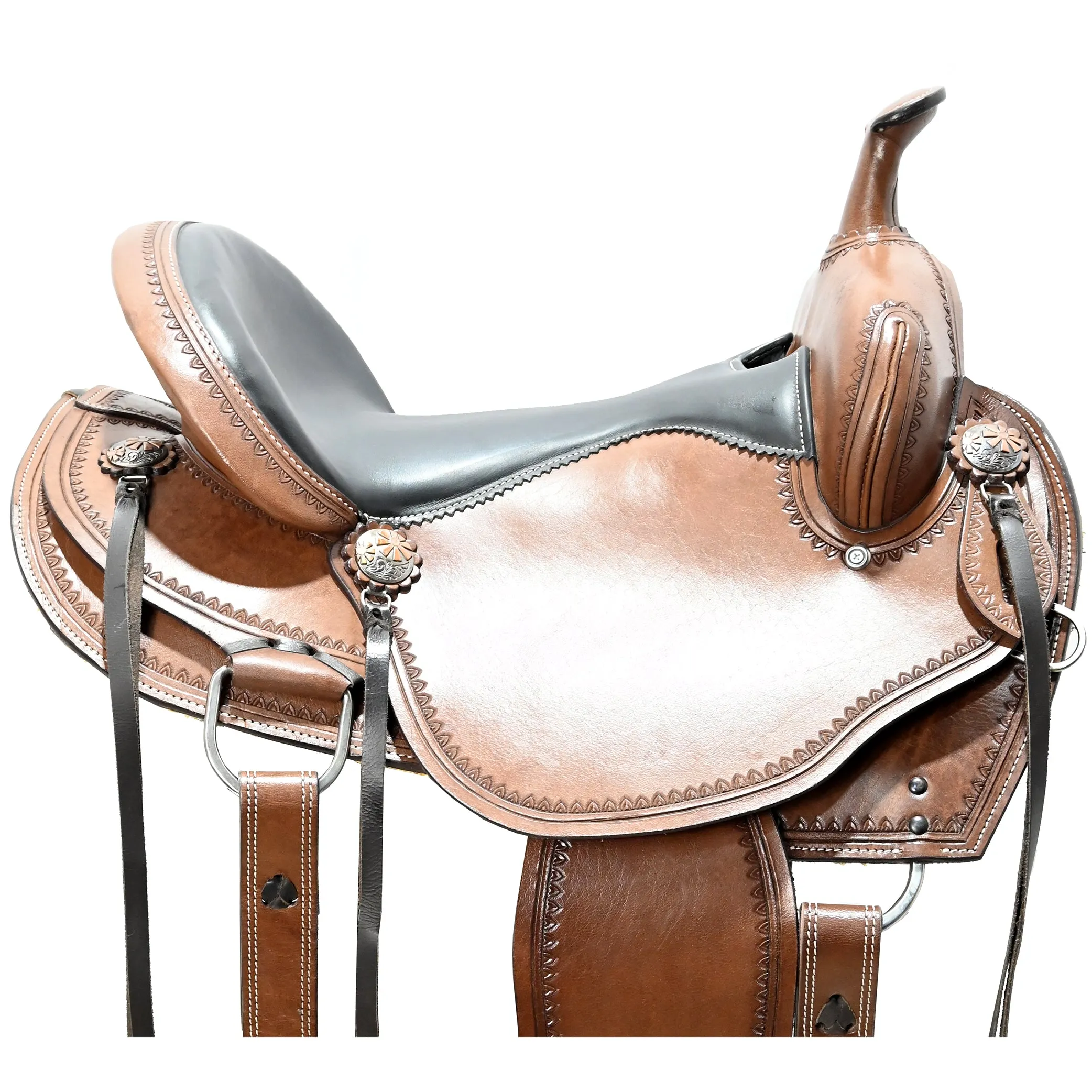New! 16" Royal King by Tough-1 Moab Mule Trail Saddle