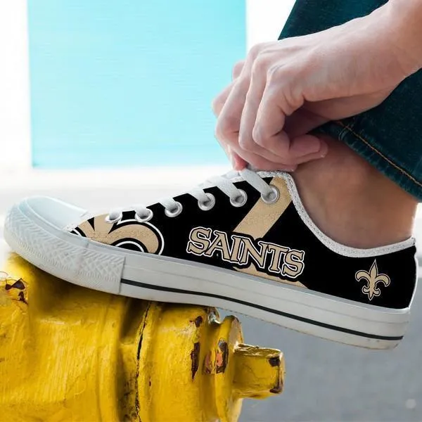 new orleans saints mens low cut sneakers cut