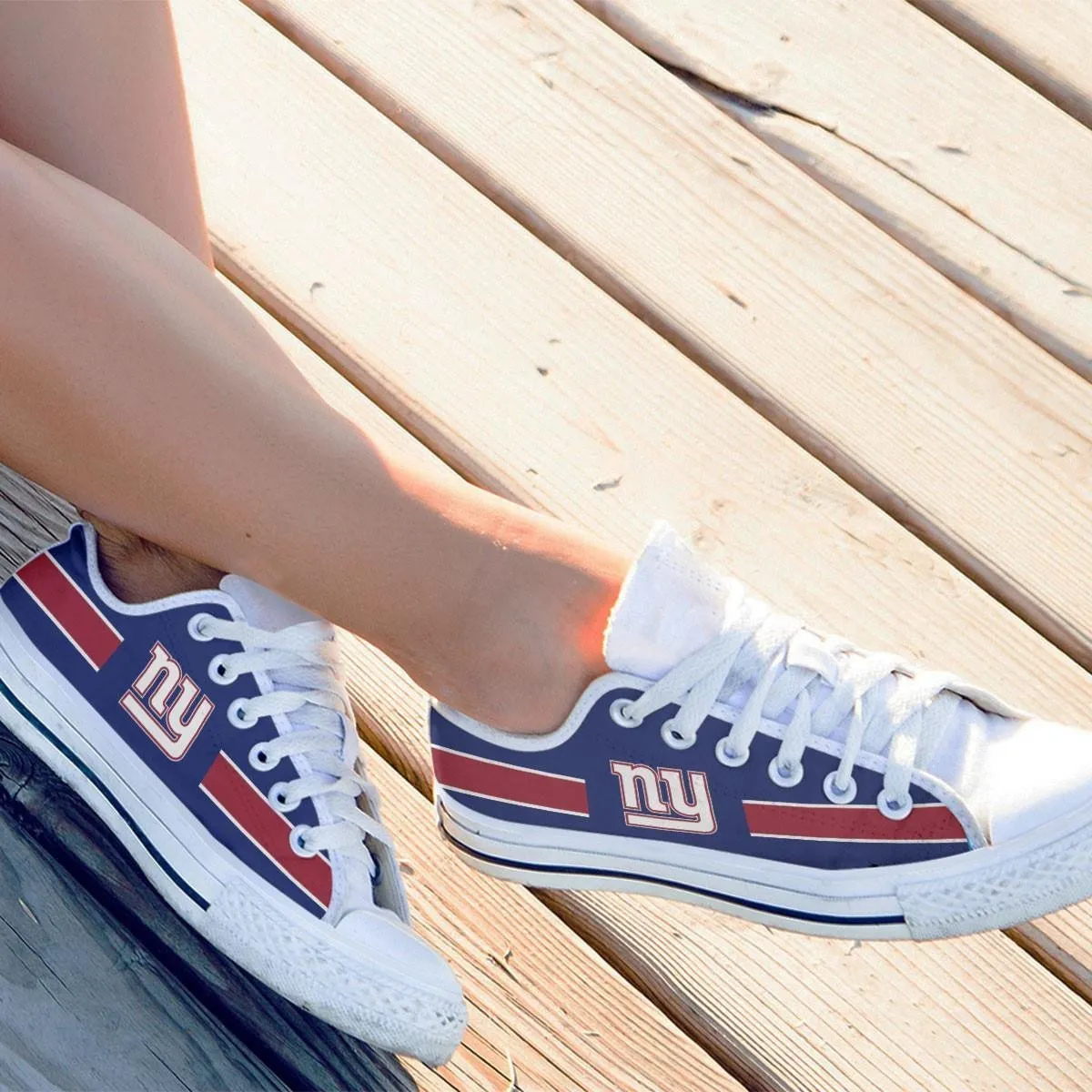 new york giants ladies low cut sneakers