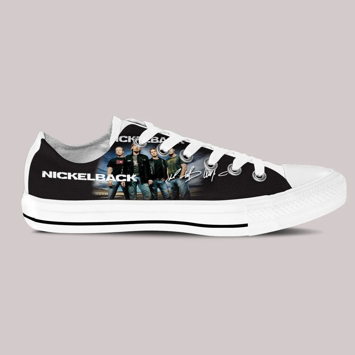 nickelback ladies low cut sneakers