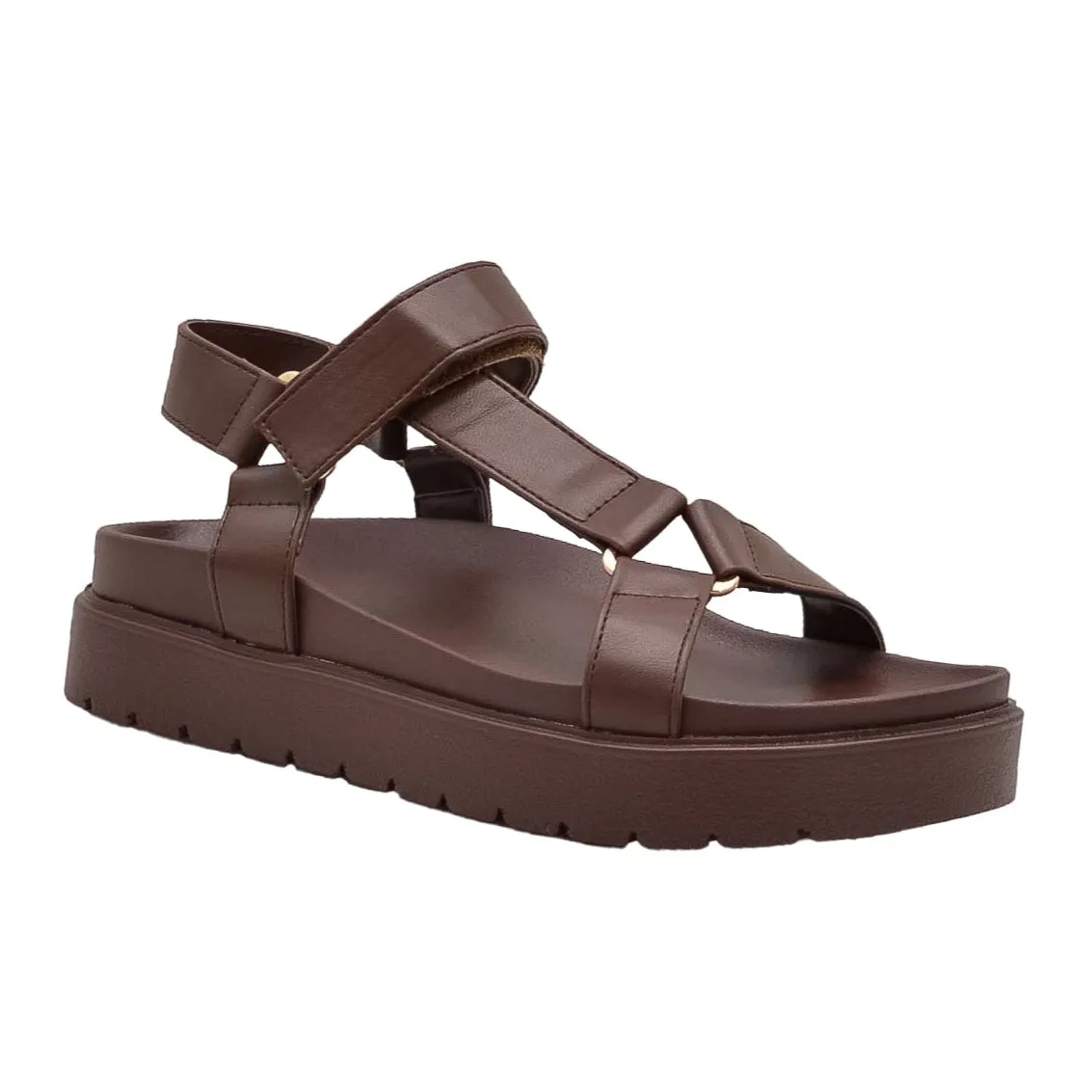 Nikita - Women’s Chunky Platform Sandals with Adjustable Velcro   Slingback Straps, Open Round Toe for All-Day Comfort & Customized Fit