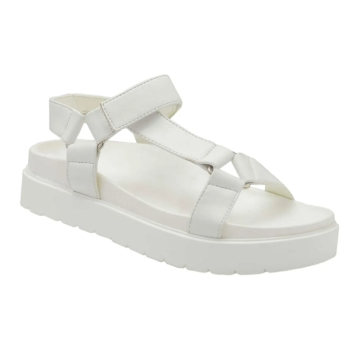 Nikita - Women’s Chunky Platform Sandals with Adjustable Velcro   Slingback Straps, Open Round Toe for All-Day Comfort & Customized Fit