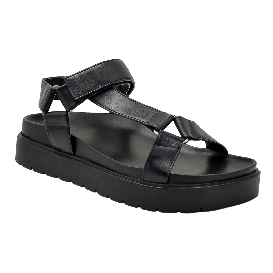 Nikita - Women’s Chunky Platform Sandals with Adjustable Velcro   Slingback Straps, Open Round Toe for All-Day Comfort & Customized Fit