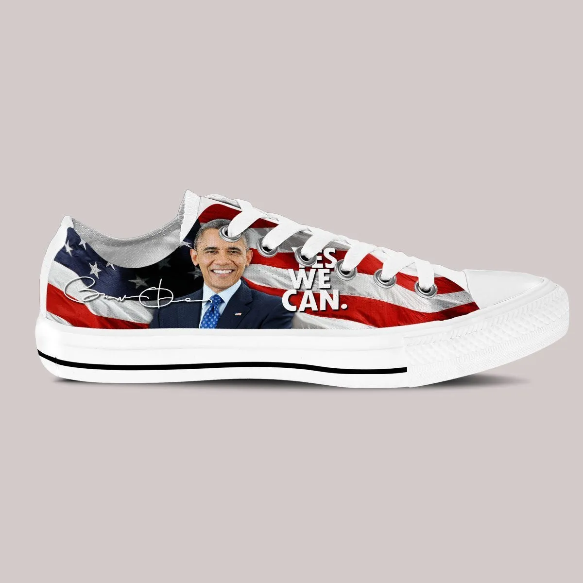 obama  ladies low cut sneakers
