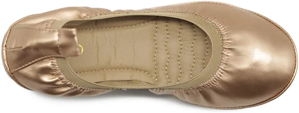 Ollio Women's Shoe Collar Shoe Pull Tab Comfort Ballet Flat