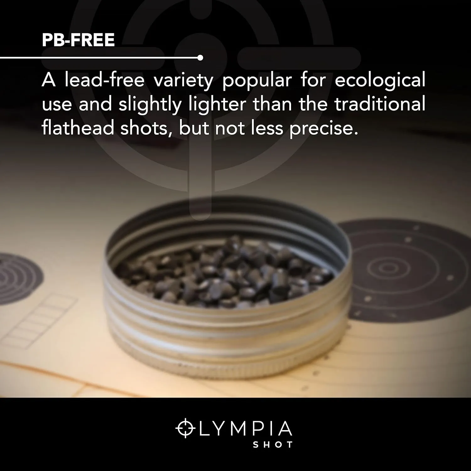 Olympia Shot Air Gun Pellets | .177 Caliber, .22 Caliber, .25 Caliber | Domed, Pointed, Flat Wadcutter Heads | Various Weights for Target Shooting, Hunting, Competition, and Training | 150-500 Count