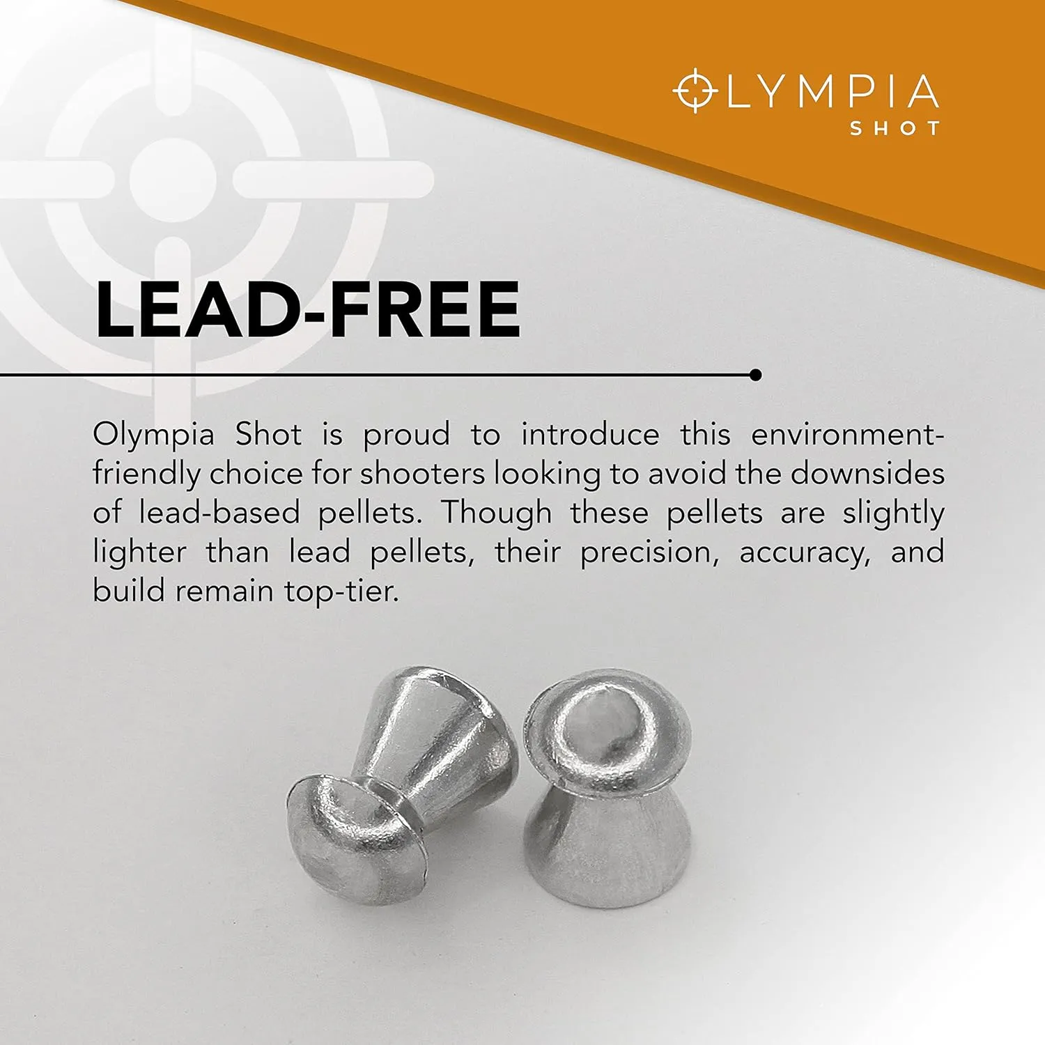 Olympia Shot Air Gun Pellets | .177 Caliber, .22 Caliber, .25 Caliber | Domed, Pointed, Flat Wadcutter Heads | Various Weights for Target Shooting, Hunting, Competition, and Training | 150-500 Count
