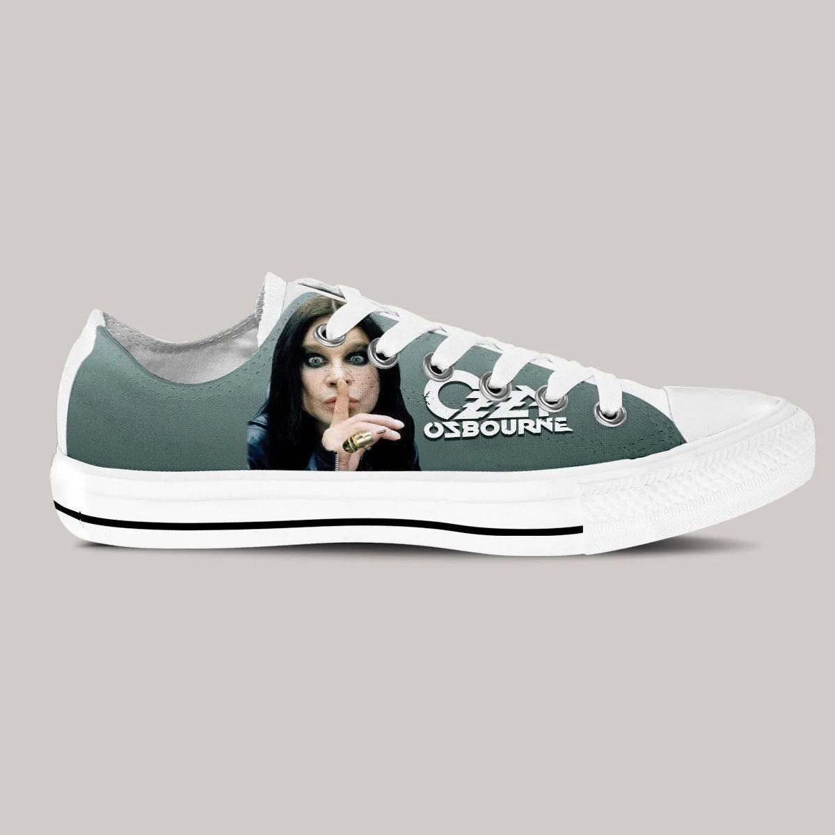 ozzy osbourne ladies low cut sneakers