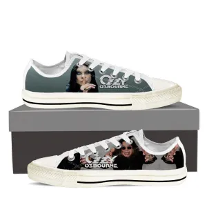 ozzy osbourne ladies low cut sneakers