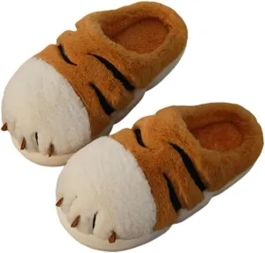 Plush Slipperscartoon Plush Slippers for Home Use Indoor Warm Cute Slippers Winter Thick Bottom Plush Shoes