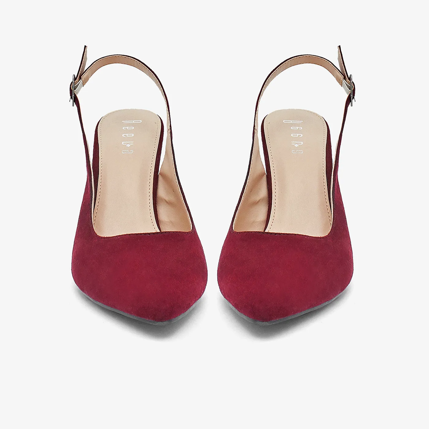 Pointed Block Heel Sandals