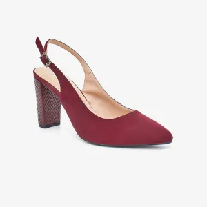 Pointed Block Heel Sandals