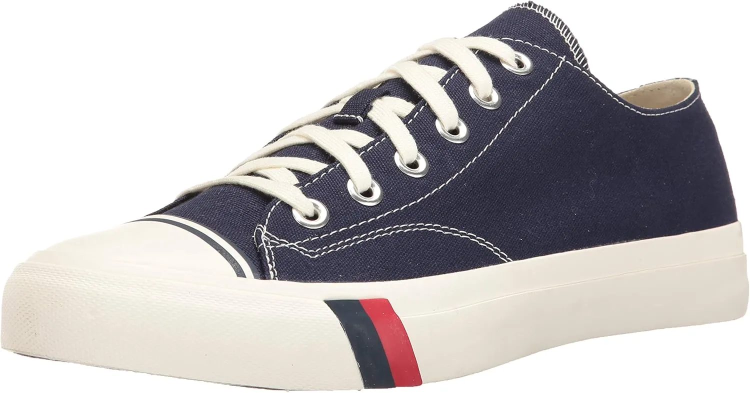 PRO-Keds Men's Royal Lo Lace Up Fashion Sneaker, Navy Canvas, 6.5